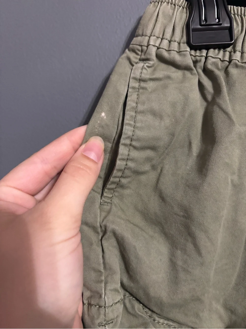 Carter's Girls Forest Green gorpcore 100% cotton Fairycore Shorts Size 8/8A